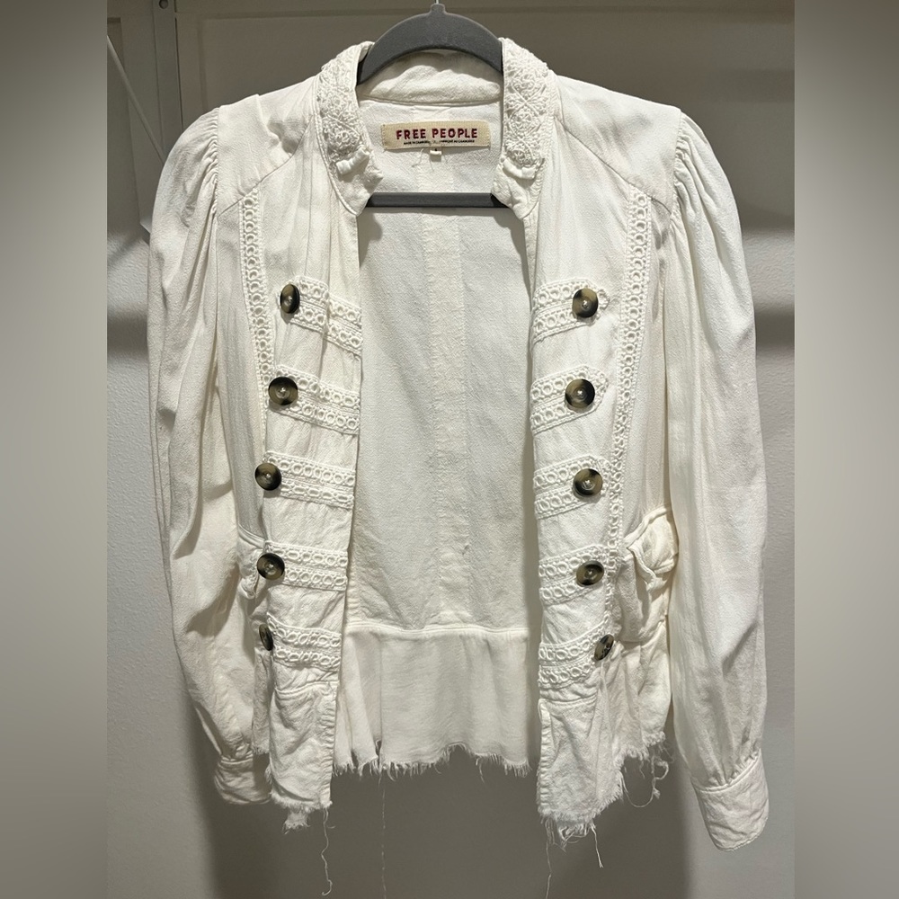 White Free people jacket